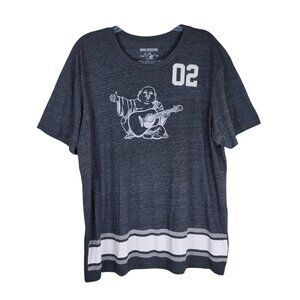 True Religion The Buddha Gray T-Shirt Size 3XL